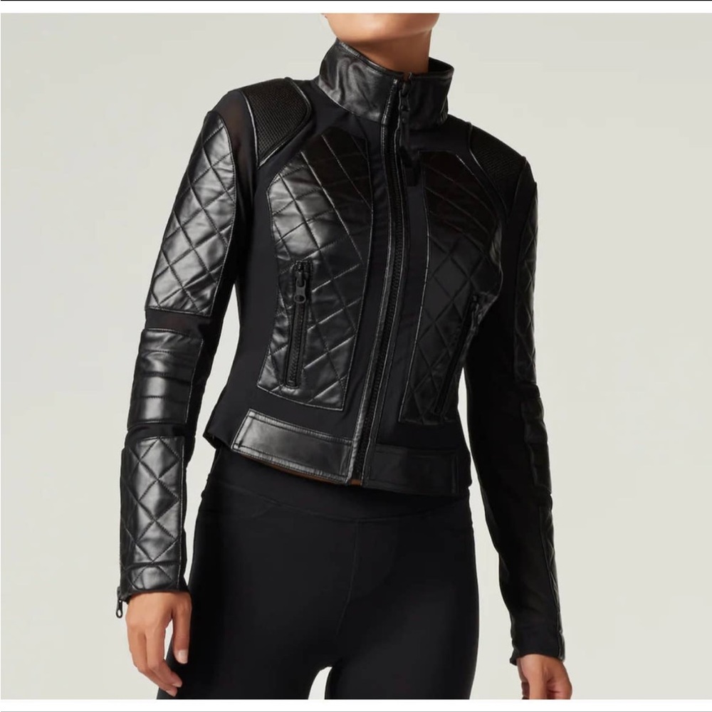 - Blanc Noir Moto Leather Jacket